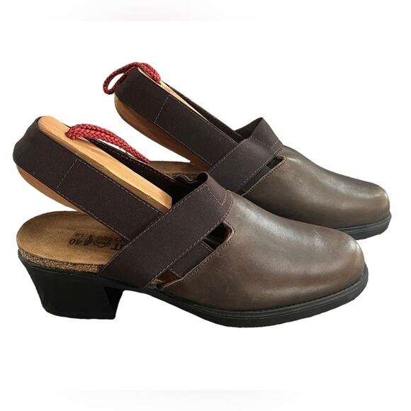Naot Shoes - Naot Slingback Shoes Women’s Size 40 L9 Brown Leather Back Strap Sandal